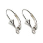 Solid 925 Sterling Silver Hinged French Leverback Eearwire Hook Findings , snap hook for Earring Jewelry DIY