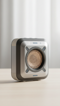 Portable Bluetooth Speaker Geometric Metallic
