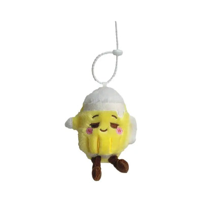 Beer Bottle Toy with Cute Cartoon Design and Plush Keychain Ideal for Collectors