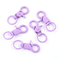 5Pcs/Lot Colorful Swivel Lobster Clasp Hooks Keychain Split Key Ring Connector for Bag Key Chain DIY Jewelry Making Supplies