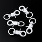5Pcs/Lot Colorful Swivel Lobster Clasp Hooks Keychain Split Key Ring Connector for Bag Key Chain DIY Jewelry Making Supplies