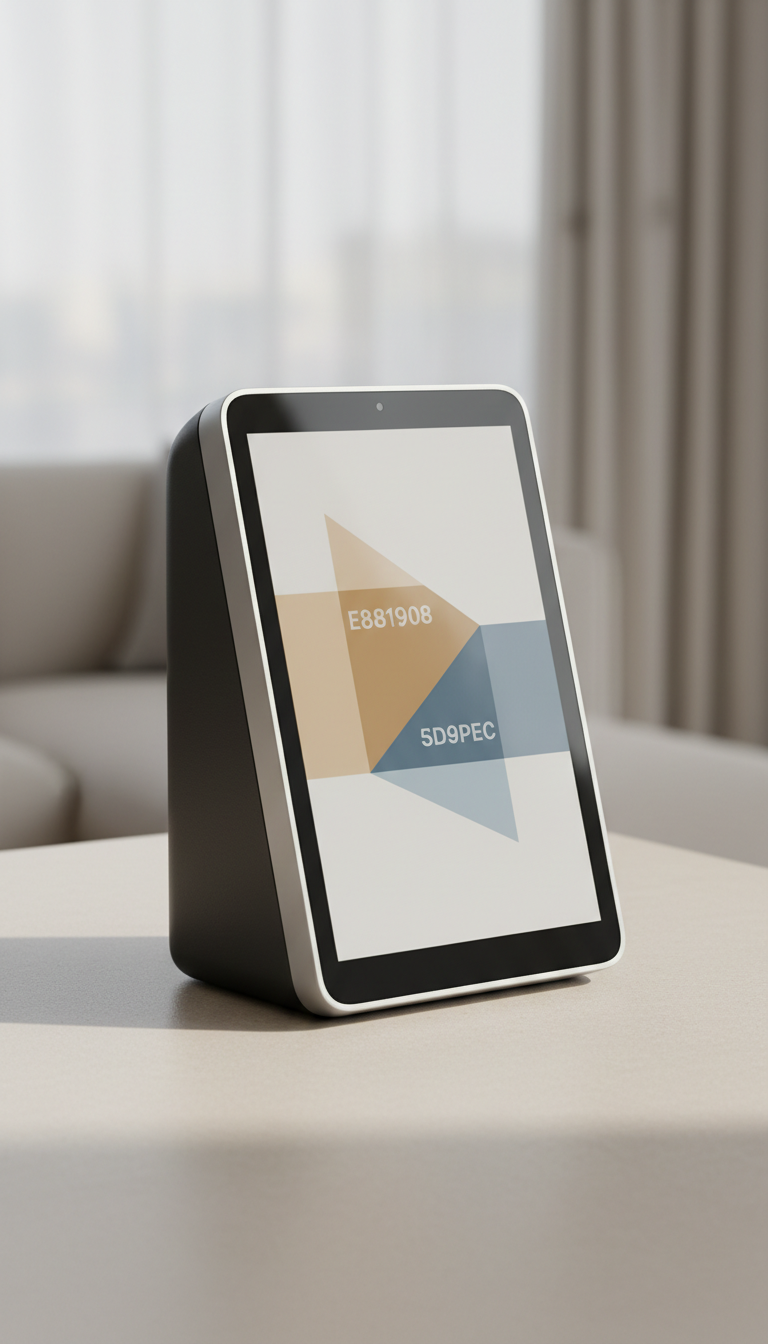 Smart Home Hub with Brushed Aluminum