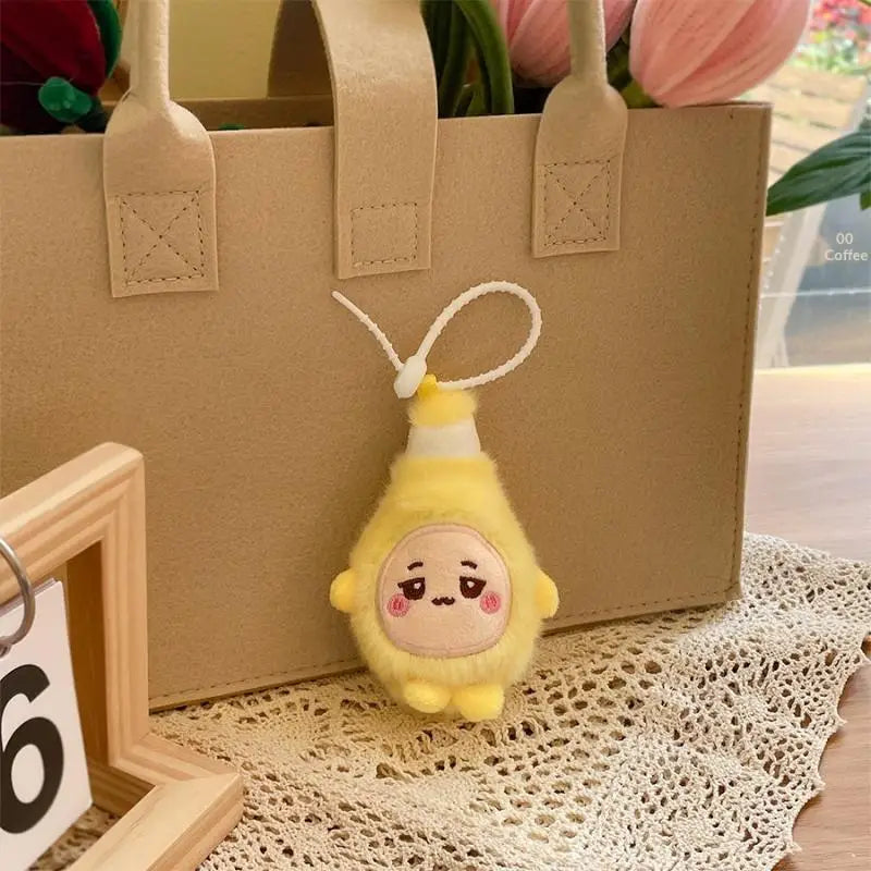Beer Bottle Toy with Cute Cartoon Design and Plush Keychain Ideal for Collectors