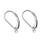 Solid 925 Sterling Silver Hinged French Leverback Eearwire Hook Findings , snap hook for Earring Jewelry DIY